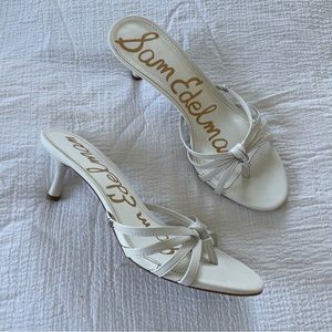 Sam Edelman leather strappy kitten heel sandal